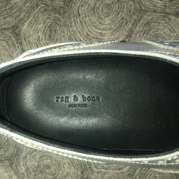 Rag & Bone Meli Oxford slip-on grey sneakers size 11/41 - Picture 3 of 9